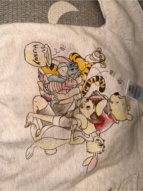 Disney Light Gray Winnie the Pooh & Friends Sweatshirt